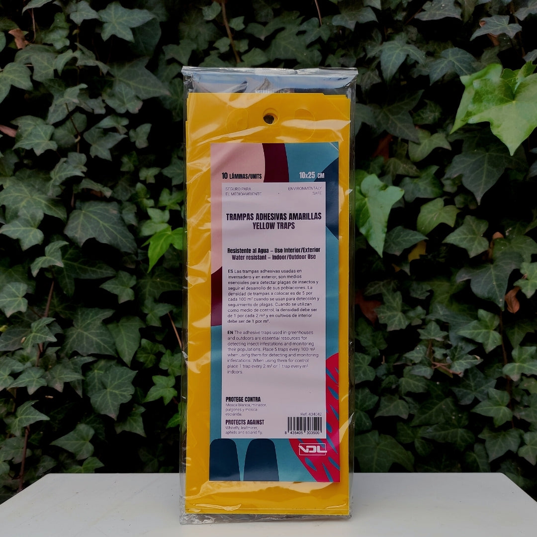 Trampas Adhesivas Anti plagas 10x25cm (10 unidades) - Ganas de Verde